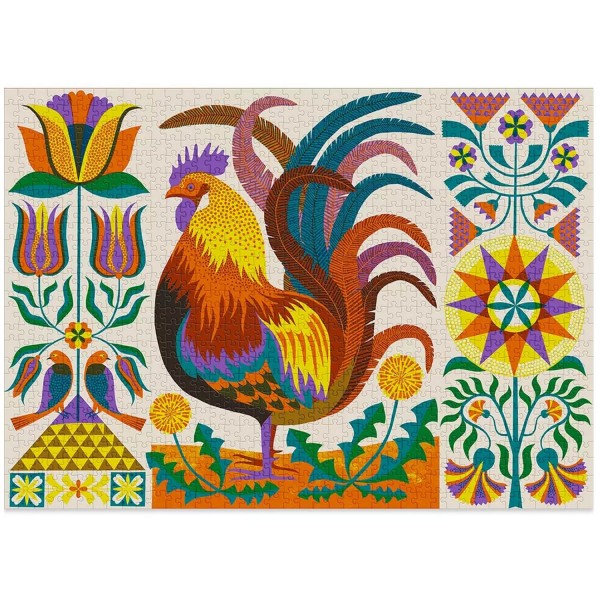 1000 piece puzzle: Rooster - Cloudberries-Rooster