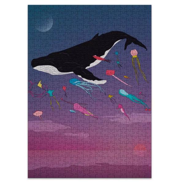 500 pieces puzzle: whale - Cloudberries-Whale