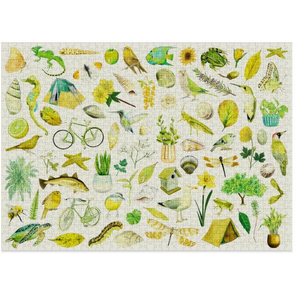 Puzzle de 1000 piezas: Verde - Cloudberries-Green