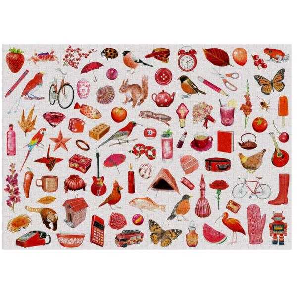 Puzzle de 1000 piezas: Rojo - Cloudberries-Red