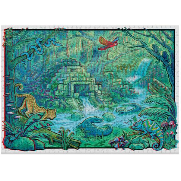 1000 pieces 3D jigsaw puzzle : Jungle - Cloudberries-Jungle