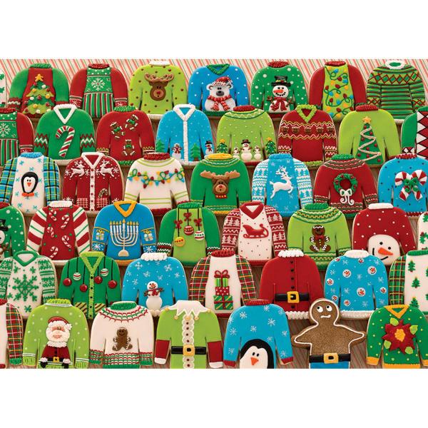 1000 Teile Puzzle: Hässliche Weihnachtspullover - CobbleHill-80143