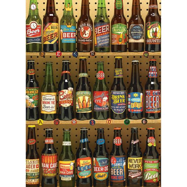 1000 piece puzzle: Beer collection - CobbleHill-80082