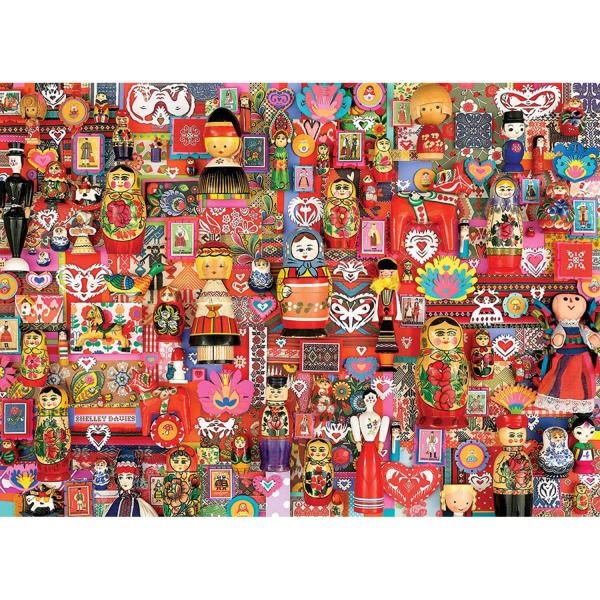 1000 piece puzzle: dolls - CobbleHill-80265