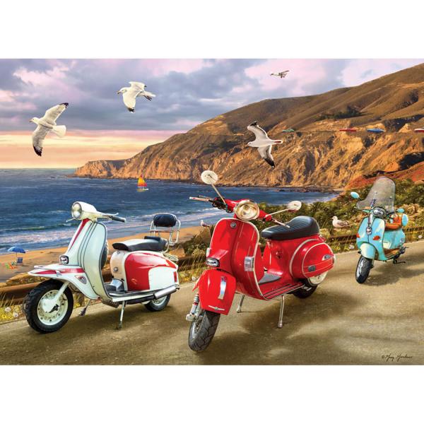 1000 piece puzzle: Scooters - CobbleHill-80236