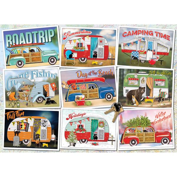 1000 piece puzzle: Take to the road - CobbleHill-80276