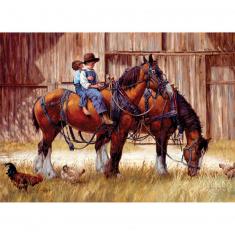 1000 piece puzzle: Return to the barn