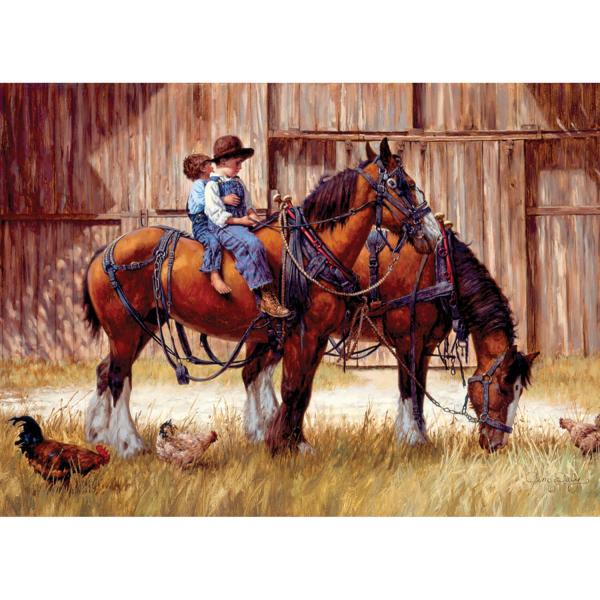 1000 piece puzzle: Return to the barn - CobbleHill-80155