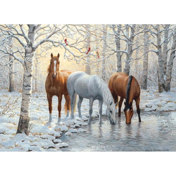 1000 piece puzzle: Winter trio - CobbleHill-80055