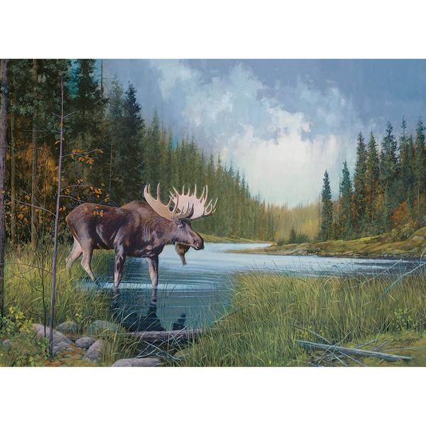 1000 piece puzzle: Moose Lake - CobbleHill-80133