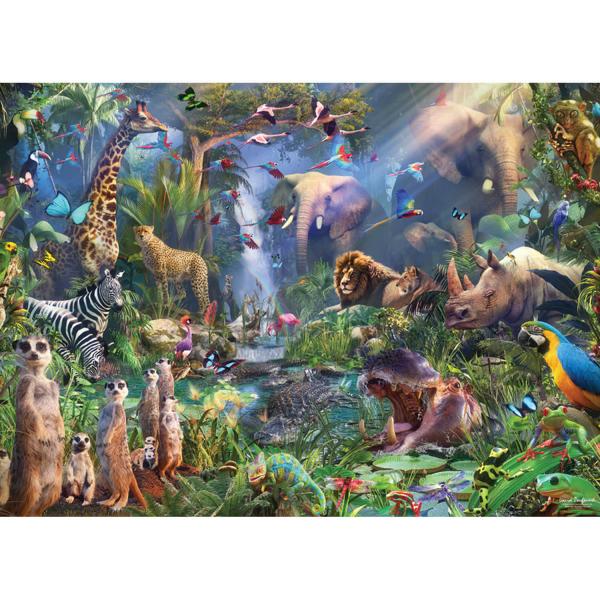 1000 piece puzzle: In the jungle - CobbleHill-80210