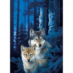1000 Teile Puzzle: Wolf Canyon Wolf