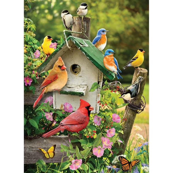 1000 Teile Puzzle: Sommervogelhaus bird - CobbleHill-80126
