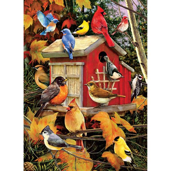 1000 Teile Puzzle: Herbstvögel - CobbleHill-80100