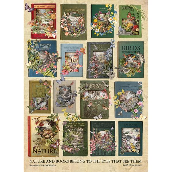 Puzzle de 1000 piezas: libros sobre la naturaleza - CobbleHill-80285