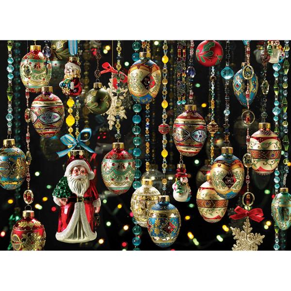 1000 piece puzzle: Christmas decorations - CobbleHill-80140