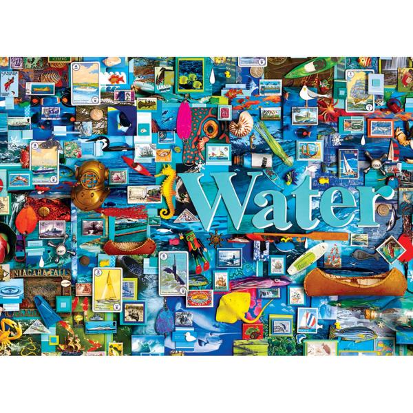 1000 piece puzzle: Water - CobbleHill-80171