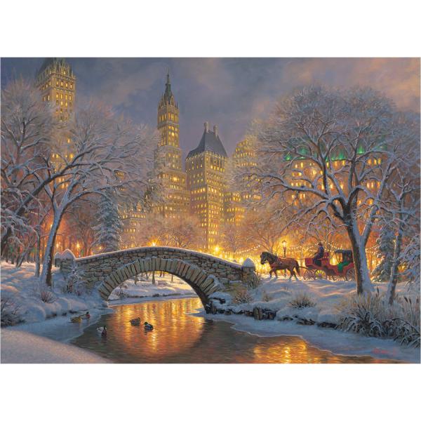 1000 piece puzzle: Winter in the park - CobbleHill-80241