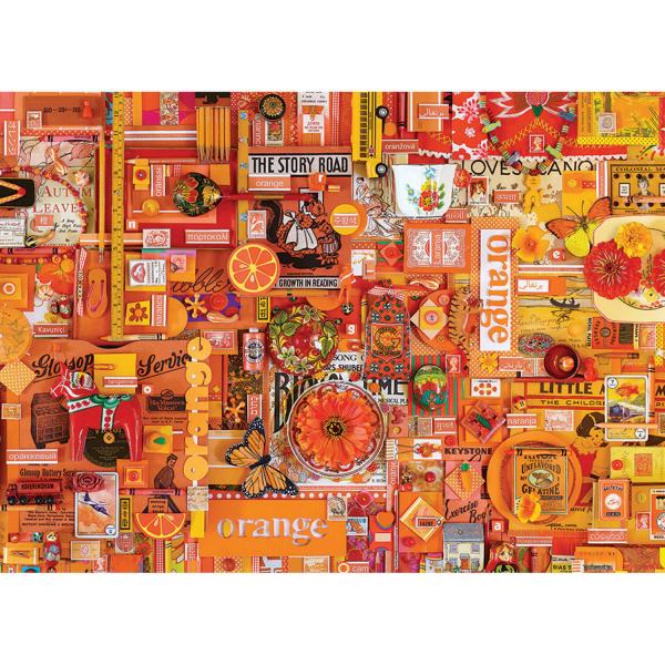 1000 piece puzzle: Orange - CobbleHill-80147