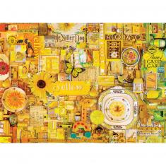 1000 piece puzzle: Yellow