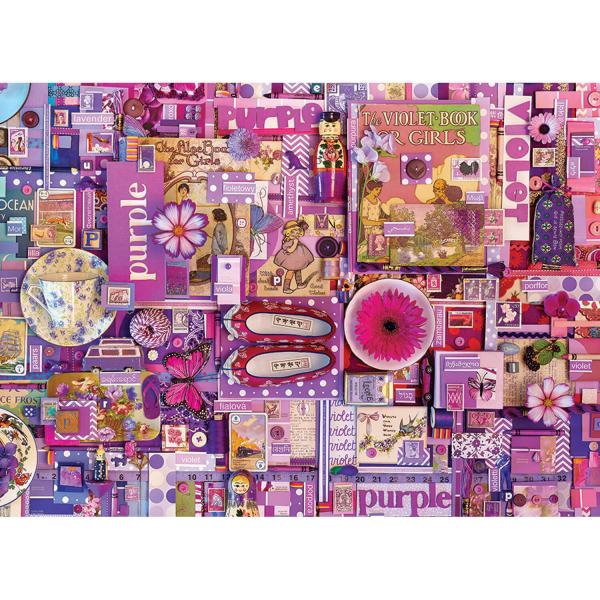 1000 piece puzzle: Purple - CobbleHill-80151