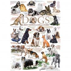 1000 Teile Puzzle: Zitate über Hunde
