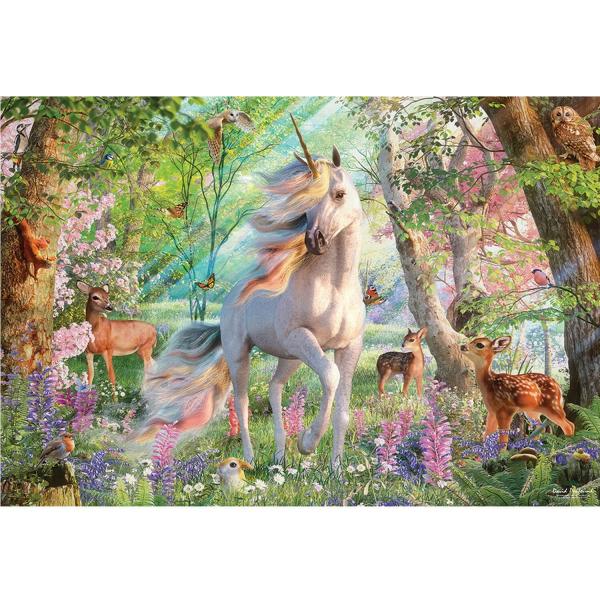 Puzzle de 2000 piezas: unicornio y amigos - CobbleHill-89016