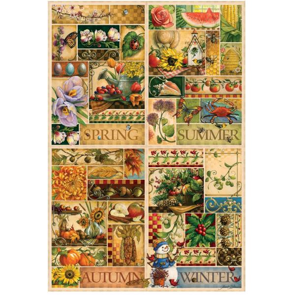2000 piece puzzle: The four seasons - CobbleHill-89004