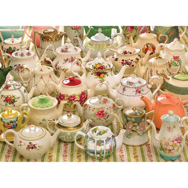 1000 piece puzzle: Teapots too - CobbleHill-80281