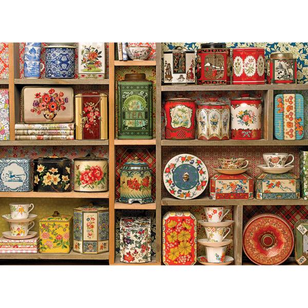 1000 piece puzzle: Vintage boxes - CobbleHill-80283