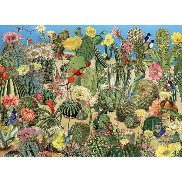 Puzzle de 1000 piezas: jardín de cactus - CobbleHill-80244