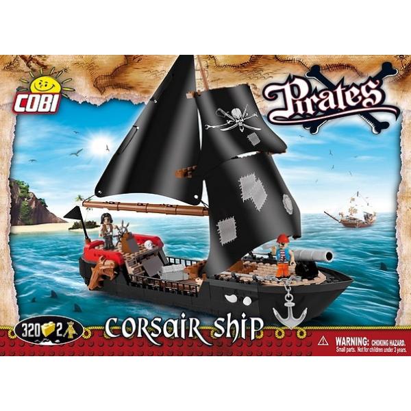 Pirates - Bateau de Corsaires - 320 pièces, 2 figurines - COB6020