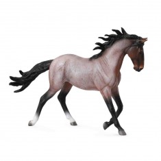 Horse Figurine: Bay roan Mustang mare