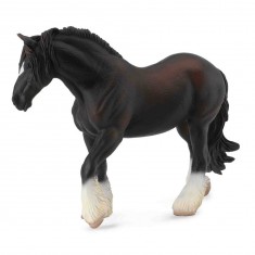 Horse Figurine: Black Shire Horse mare