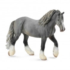 Horse figurine: Gray Shire Horse mare