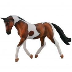 Horse Figurine: White Magpie Mare