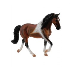 Tennessee Walking Horse Horse Figurine: Spotted Bay Stallion