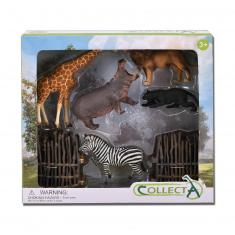 Wild Animal Figurines: Set of 6 Wild Animals
