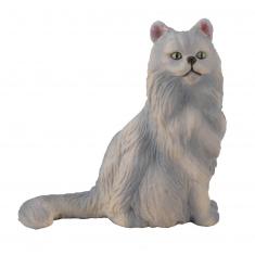 Cat Figurine: Sitting Persian Cat