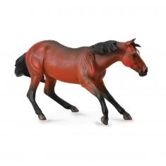  XL Horse Figurine: Bay Quarter Horse Stallion
