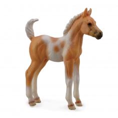  Horse Figurine: Pie Foal Standing - Palomino