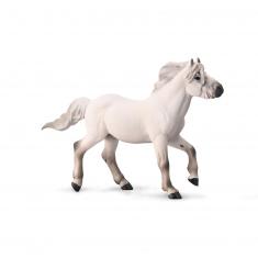  Horses Figurine (XL): Gray Yakutian Stallion