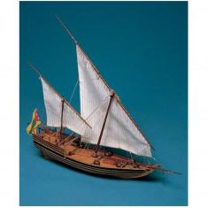 Wooden model ship: Al Bahran