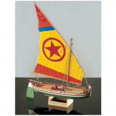 Schiffsmodell aus Holz: Paranza