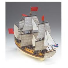 Schiffsmodell aus Holz : HMS Peregrine