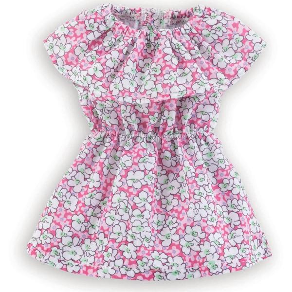 Clothing for my Corolle 36 cm doll: Pink floral dress - Corolle-9000212110