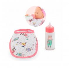 Magisches Lätzchen und Flasche für große Babypuppen von 36 und 42 cm