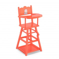 Chaise Haute Corail pour grands poupons de 36 et 42 cm