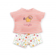 Vêtements pour poupée 36cm Ma corolle : Short et Tee-shirt : La fête du potager