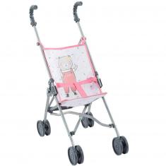 Accessories for Corolle baby doll 36/42/52 cm: Pink Cane Stroller